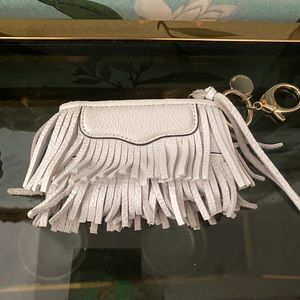 Rebecca Minkoff Leather Fringe Zipper Purse